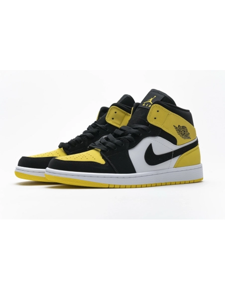 Air Jordan 1 Mid Yellow Toe Black 852542-071