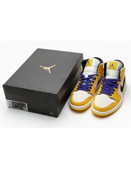 Air Jordan 1 Mid SE Lakers 852542-700