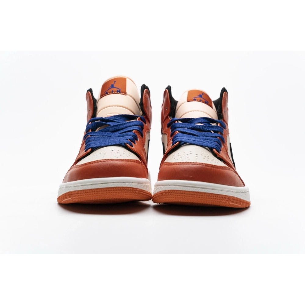 Air Jordan 1 Mid Team Orange Black 852542-800