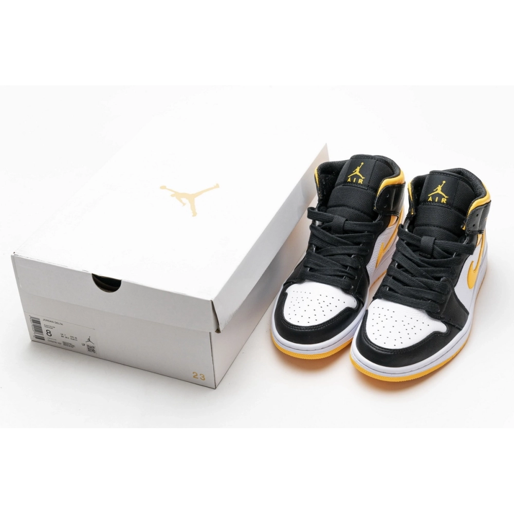Air Jordan 1 Mid Laser Orange Black CV5276-107