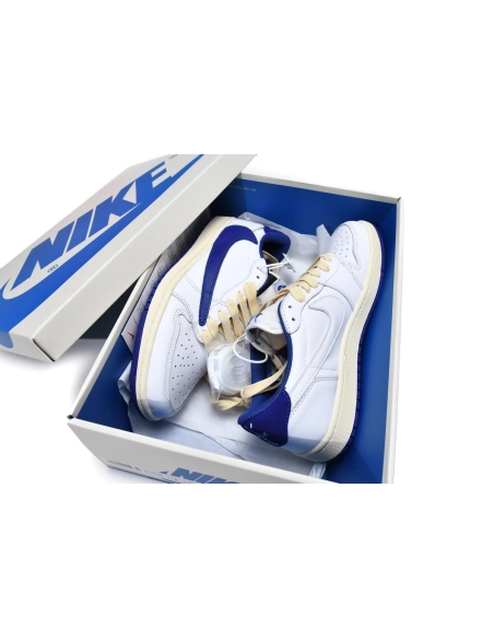 Travis Scott x Air Jordan 1 Low Blue Bottom Barb DM9868-218