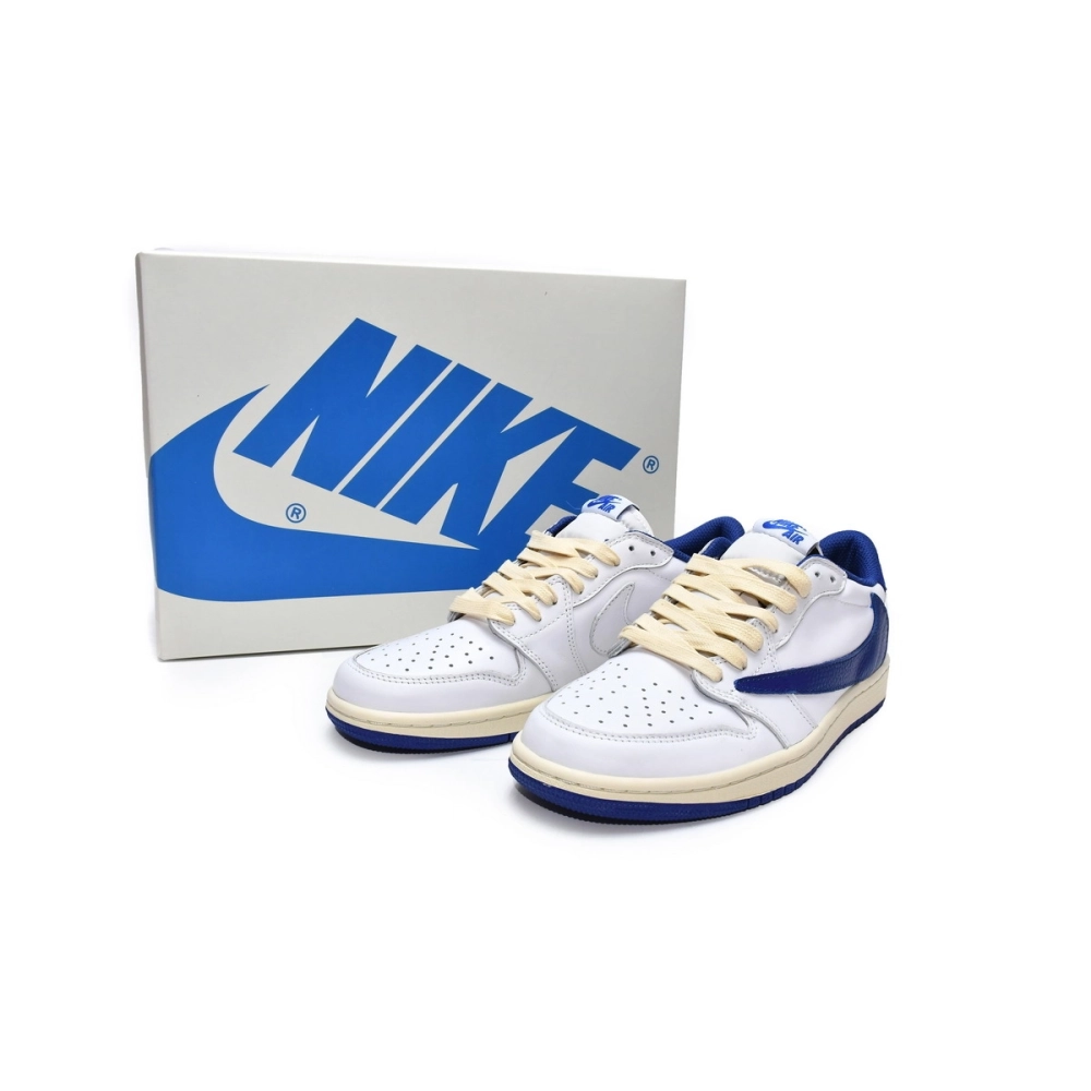Travis Scott x Air Jordan 1 Low Blue Bottom Barb DM9868-218