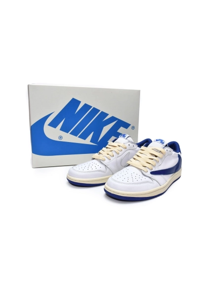 Travis Scott x Air Jordan 1 Low Blue Bottom Barb DM9868-218
