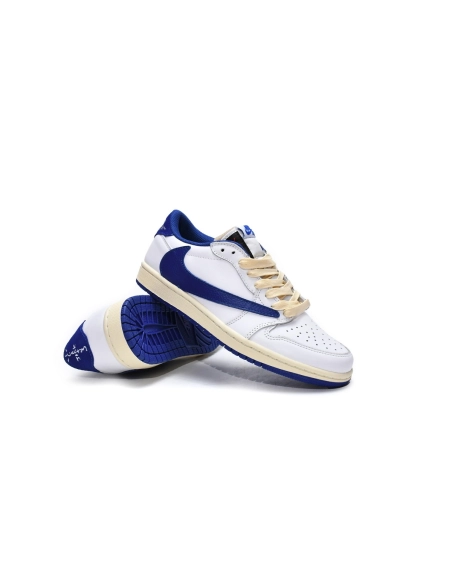 Travis Scott x Air Jordan 1 Low Blue Bottom Barb DM9868-218