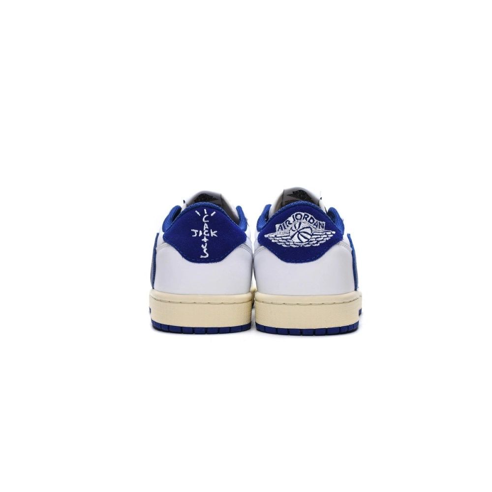 Travis Scott x Air Jordan 1 Low Blue Bottom Barb DM9868-218