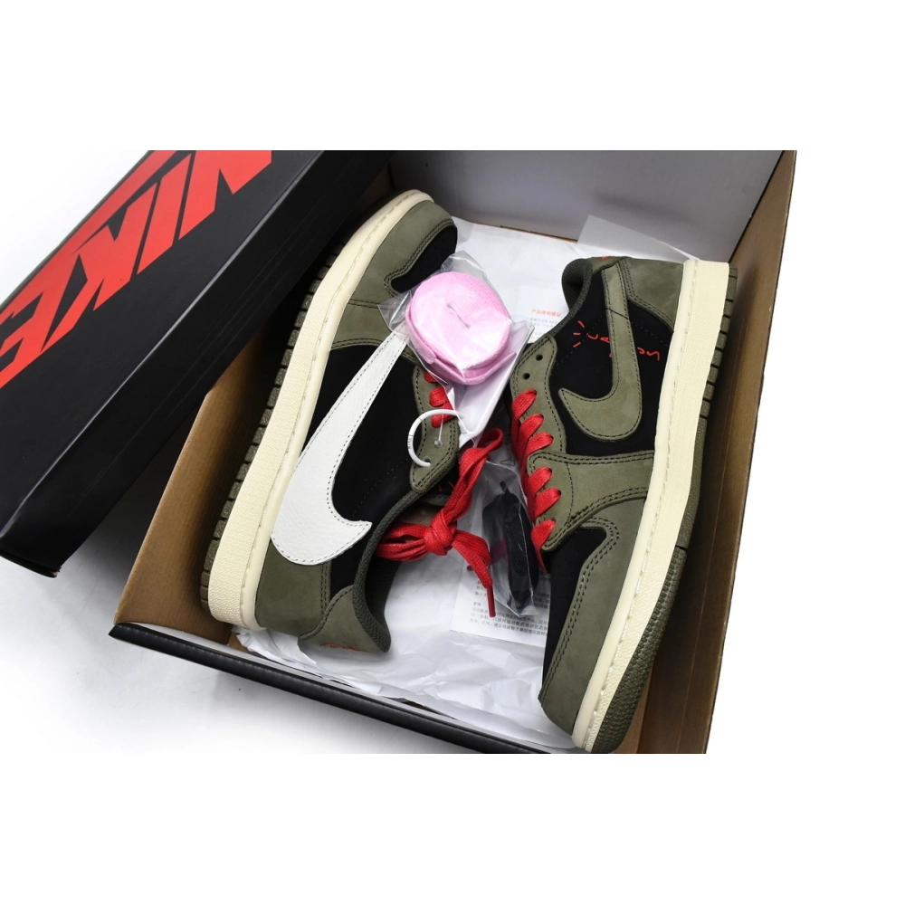 Air Jordan 1 Low Travis Scott x Dark Green CQ4277-200