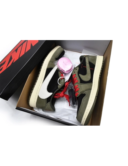 Air Jordan 1 Low Travis Scott x Dark Green CQ4277-200
