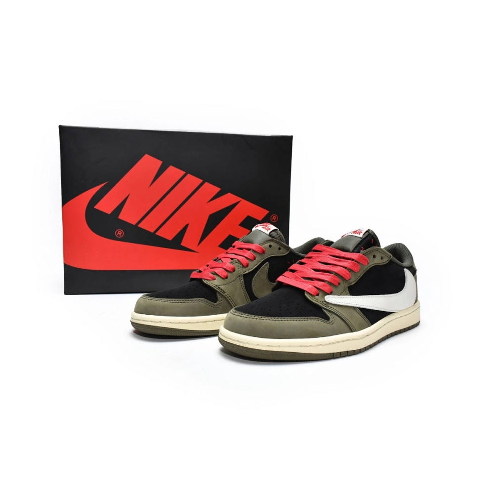 Air Jordan 1 Low Travis Scott x Dark Green CQ4277-200
