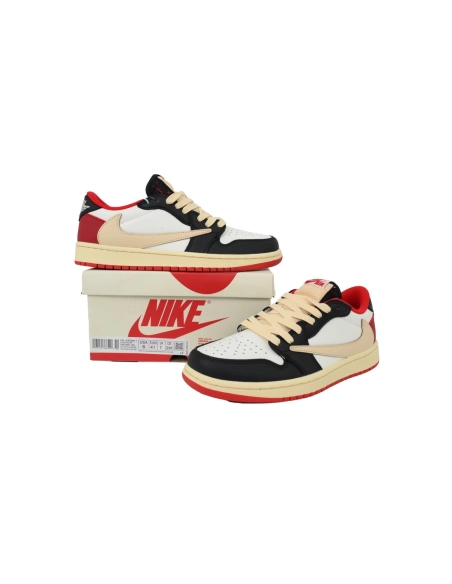 Travis Scott x Air Jordan 1 Low Black Red DM7866-166