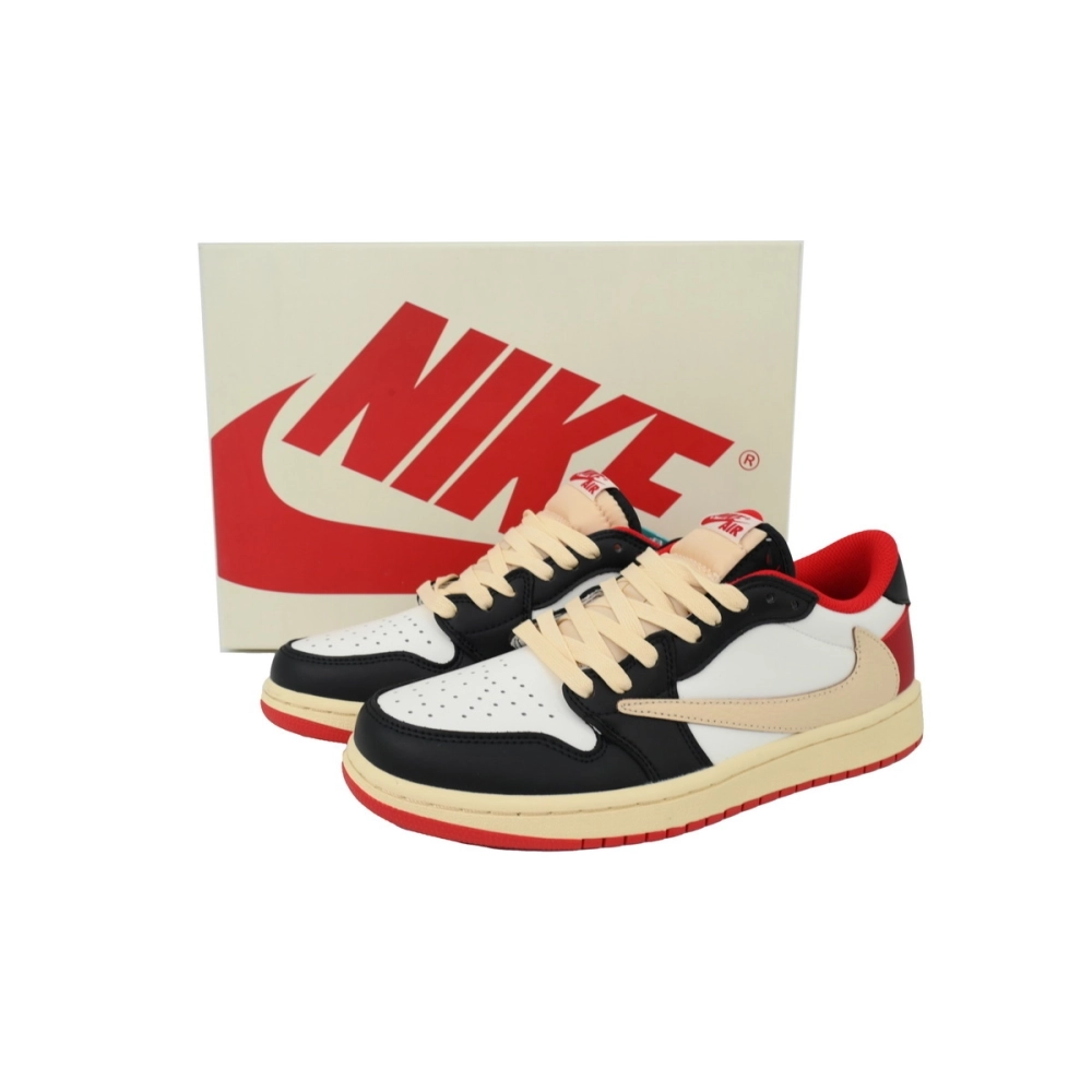 Travis Scott x Air Jordan 1 Low Black Red DM7866-166