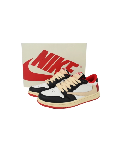 Travis Scott x Air Jordan 1 Low Black Red DM7866-166