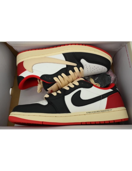 Travis Scott x Air Jordan 1 Low Black Red DM7866-166