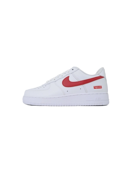Nike Supreme x Air Force 1 LowBox Logo-Speed RedShanghai Exclusive CU9225-101