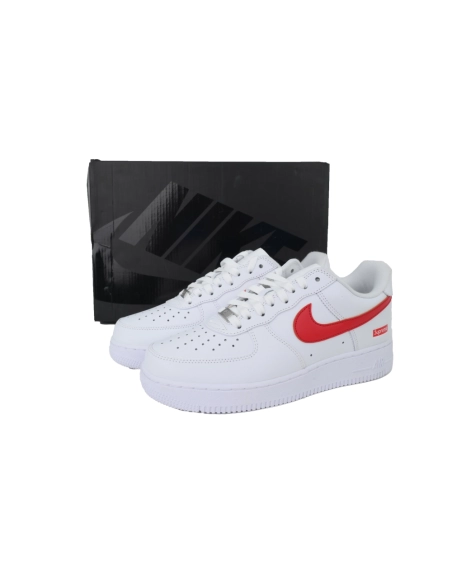 Nike Supreme x Air Force 1 LowBox Logo-Speed RedShanghai Exclusive CU9225-101