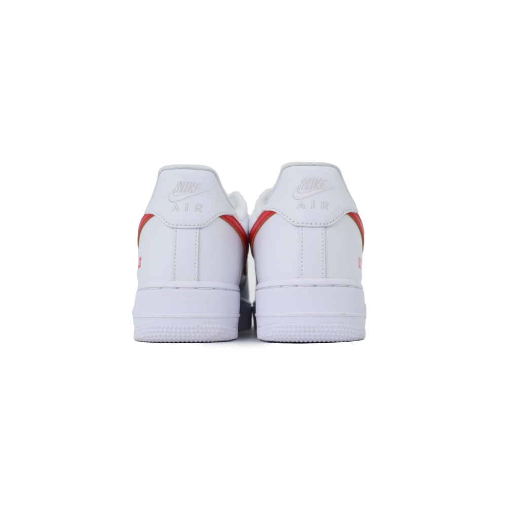 Nike Supreme x Air Force 1 LowBox Logo-Speed RedShanghai Exclusive CU9225-101