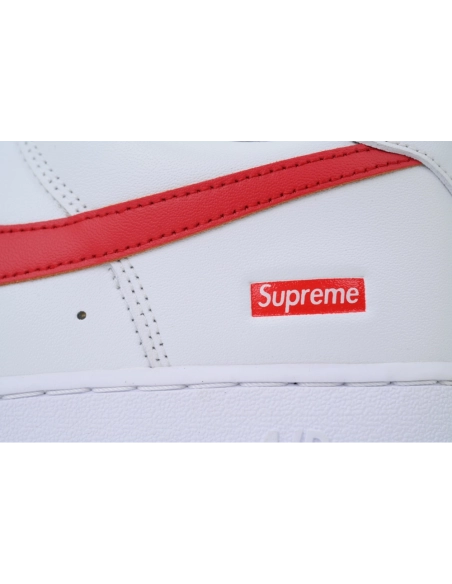 Nike Supreme x Air Force 1 LowBox Logo-Speed RedShanghai Exclusive CU9225-101