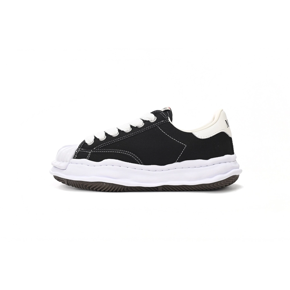 Mihara Yasuhiro Blakey OG Sole Canvas Low Black No Logo A06FW704 NO.703