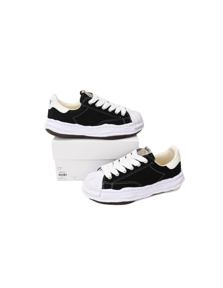 Mihara Yasuhiro Blakey OG Sole Canvas Low Black No Logo A06FW704 NO.703