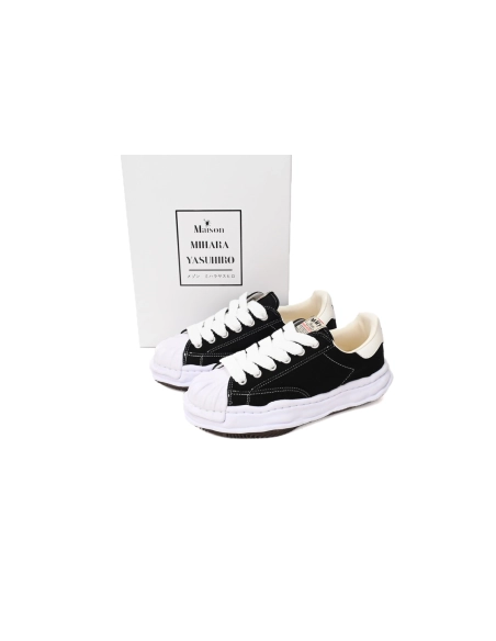 Mihara Yasuhiro Blakey OG Sole Canvas Low Black No Logo A06FW704 NO.703