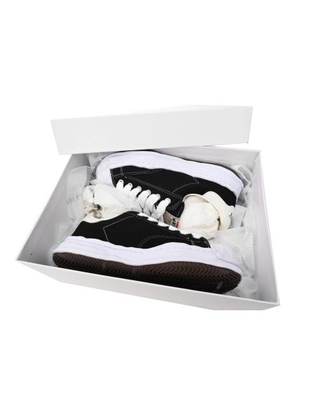 Mihara Yasuhiro Blakey OG Sole Canvas Low Black No Logo A06FW704 NO.703