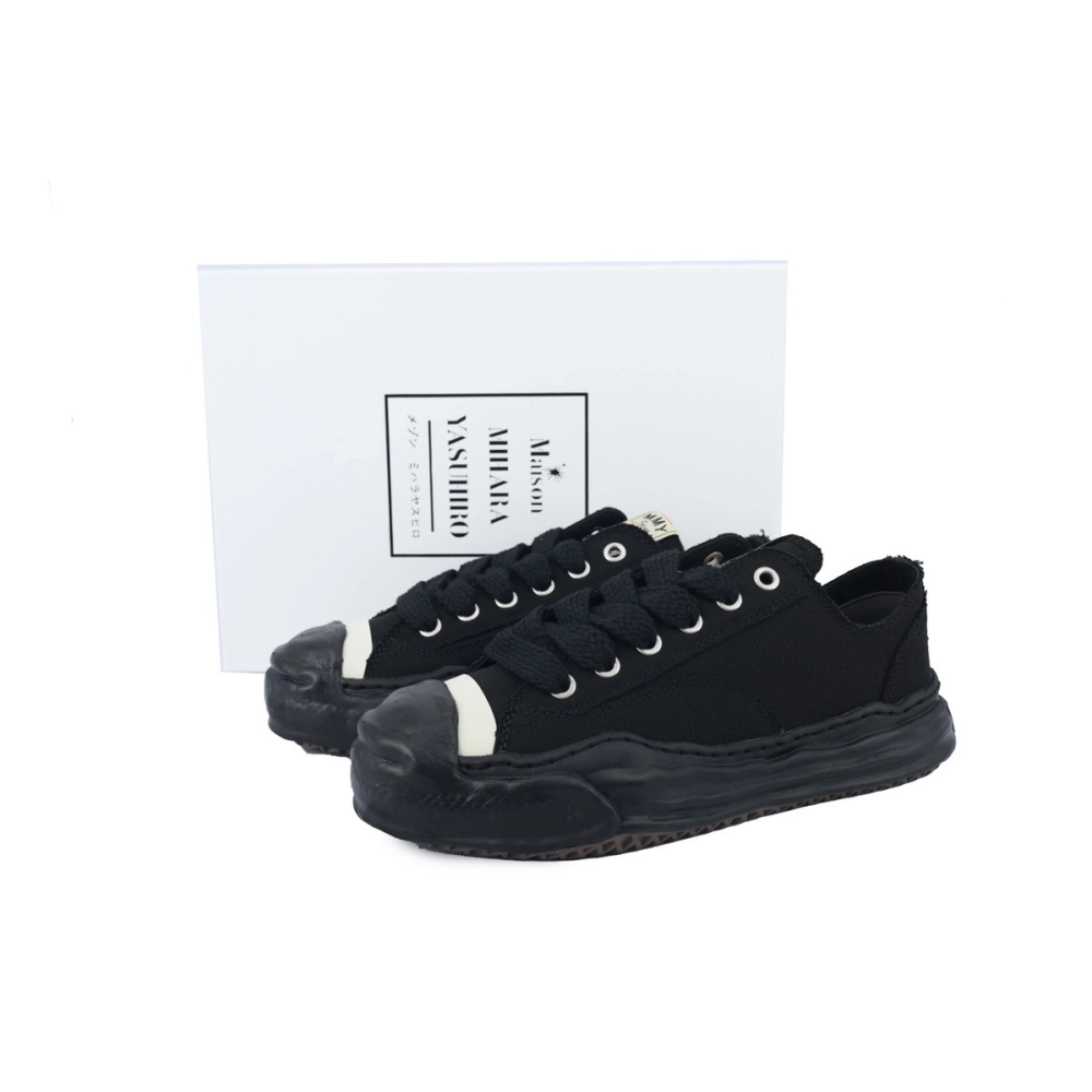 Mihara Yasuhiro Low-top Sneakers All Black A05FW702FW23 NO.786