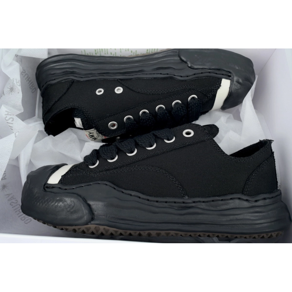 Mihara Yasuhiro Low-top Sneakers All Black A05FW702FW23 NO.786