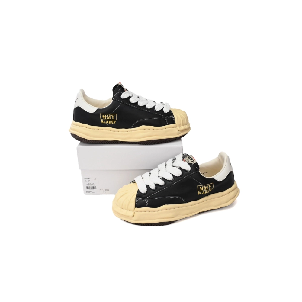 Mihara Yasuhiro Peterson OG Sole Canvas Low Black Gold White Tail A09FW731 NO.787