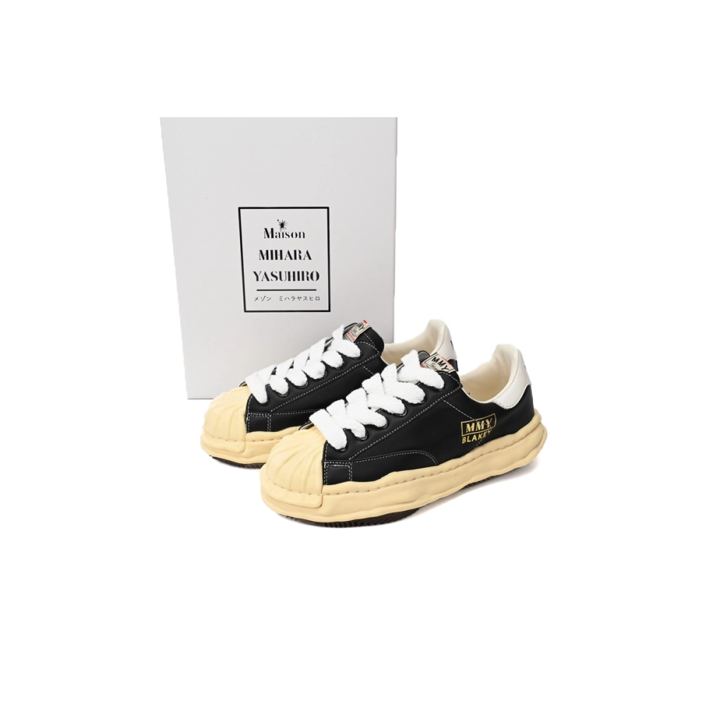 Mihara Yasuhiro Peterson OG Sole Canvas Low Black Gold White Tail A09FW731 NO.787