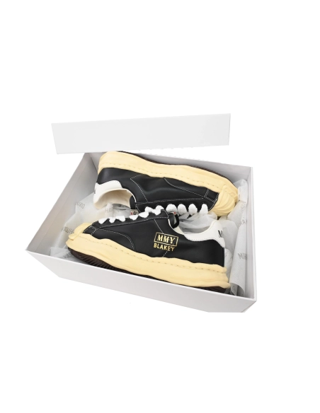 Mihara Yasuhiro Peterson OG Sole Canvas Low Black Gold White Tail A09FW731 NO.787