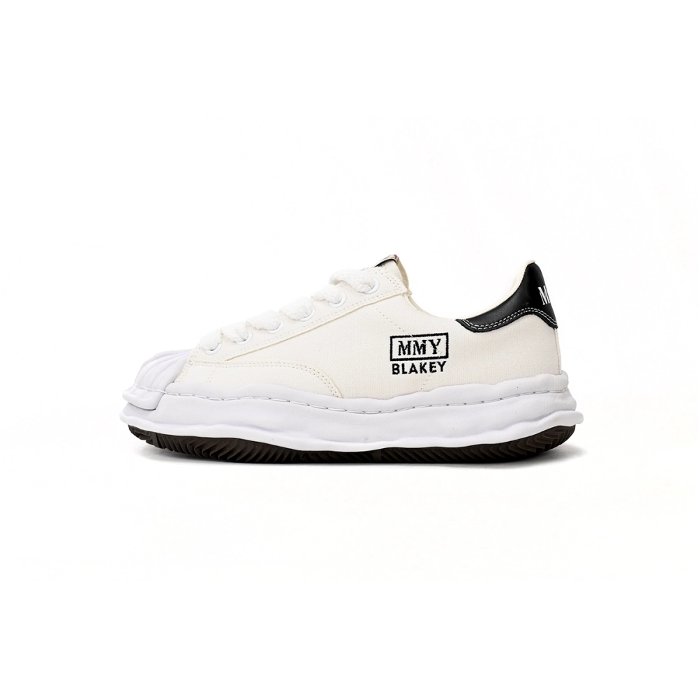 Maison Mihara Yasuhiro Blakey OG Sole Canvas Low All White Black Tail A08FW735 NO.763