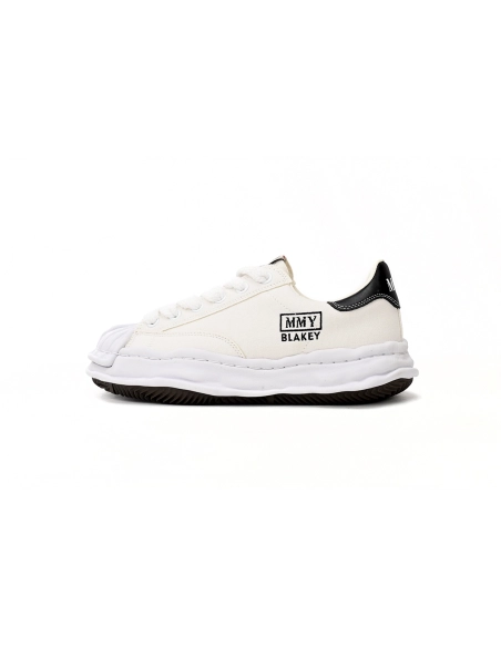 Maison Mihara Yasuhiro Blakey OG Sole Canvas Low All White Black Tail A08FW735 NO.763