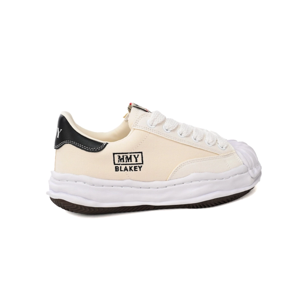 Maison Mihara Yasuhiro Blakey OG Sole Canvas Low All White Black Tail A08FW735 NO.763