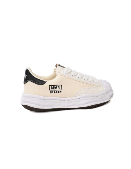 Maison Mihara Yasuhiro Blakey OG Sole Canvas Low All White Black Tail A08FW735 NO.763