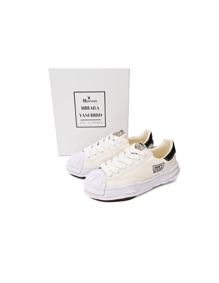 Maison Mihara Yasuhiro Blakey OG Sole Canvas Low All White Black Tail A08FW735 NO.763