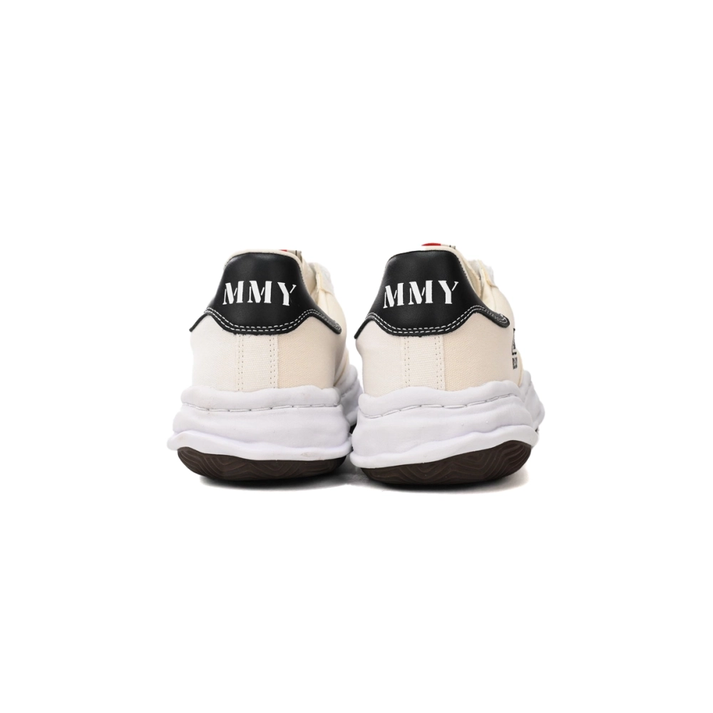 Maison Mihara Yasuhiro Blakey OG Sole Canvas Low All White Black Tail A08FW735 NO.763