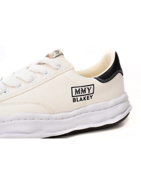Maison Mihara Yasuhiro Blakey OG Sole Canvas Low All White Black Tail A08FW735 NO.763