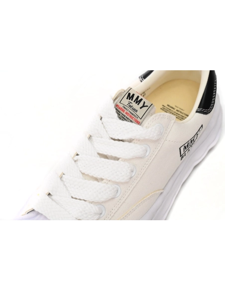 Maison Mihara Yasuhiro Blakey OG Sole Canvas Low All White Black Tail A08FW735 NO.763