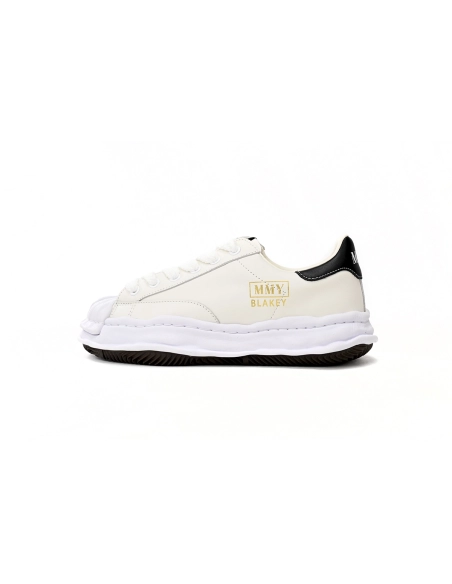 Maison Mihara Yasuhiro Blakey OG Sole Leather Low White Black Gold A06FW702 NO.702