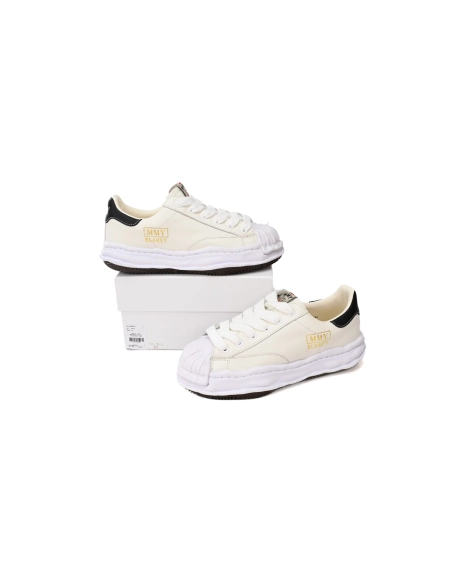 Maison Mihara Yasuhiro Blakey OG Sole Leather Low White Black Gold A06FW702 NO.702