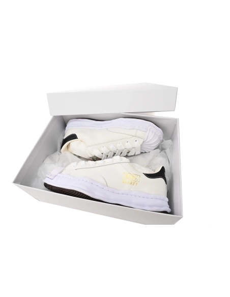 Maison Mihara Yasuhiro Blakey OG Sole Leather Low White Black Gold A06FW702 NO.702
