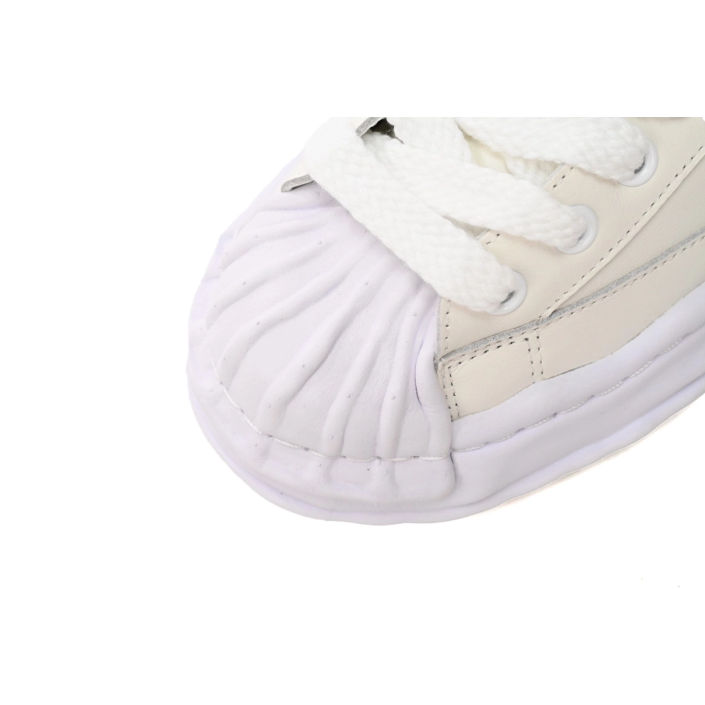 Maison Mihara Yasuhiro Blakey OG Sole Leather Low White Black Gold A06FW702 NO.702