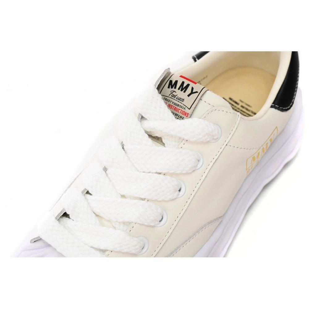 Maison Mihara Yasuhiro Blakey OG Sole Leather Low White Black Gold A06FW702 NO.702