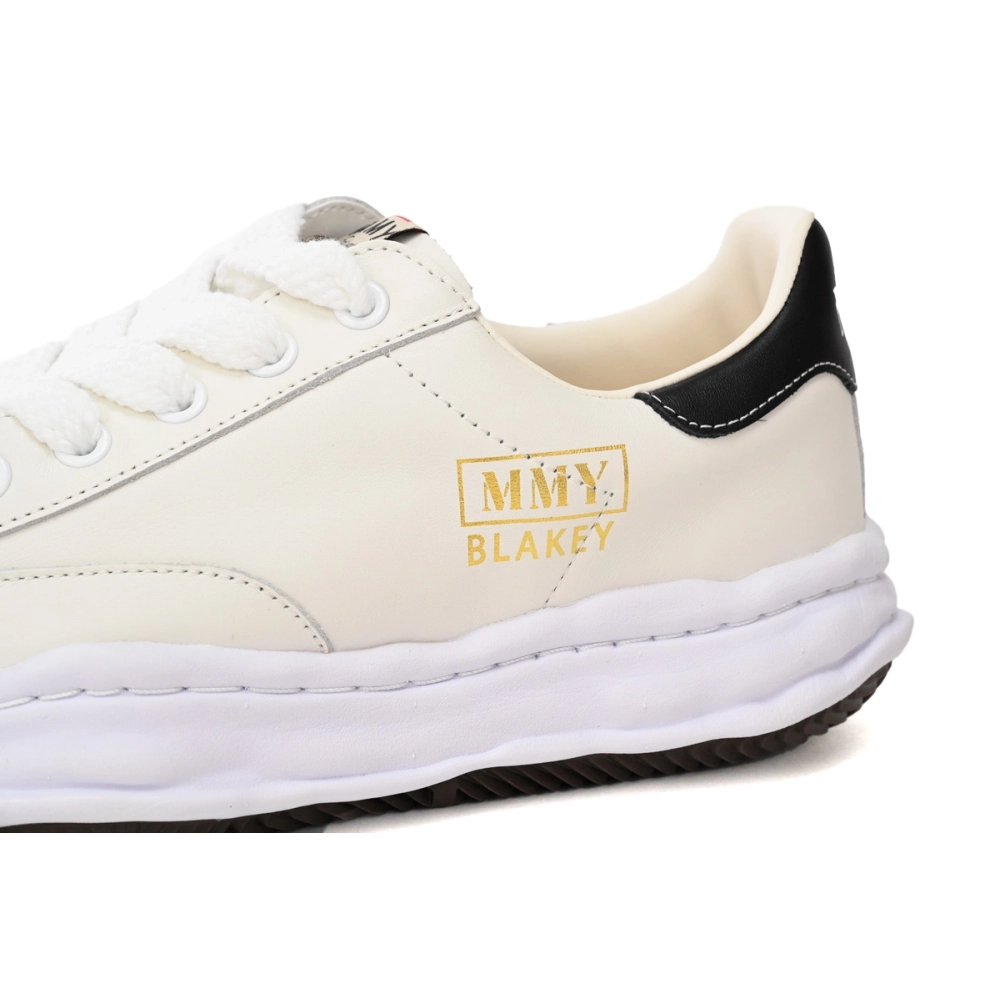 Maison Mihara Yasuhiro Blakey OG Sole Leather Low White Black Gold A06FW702 NO.702
