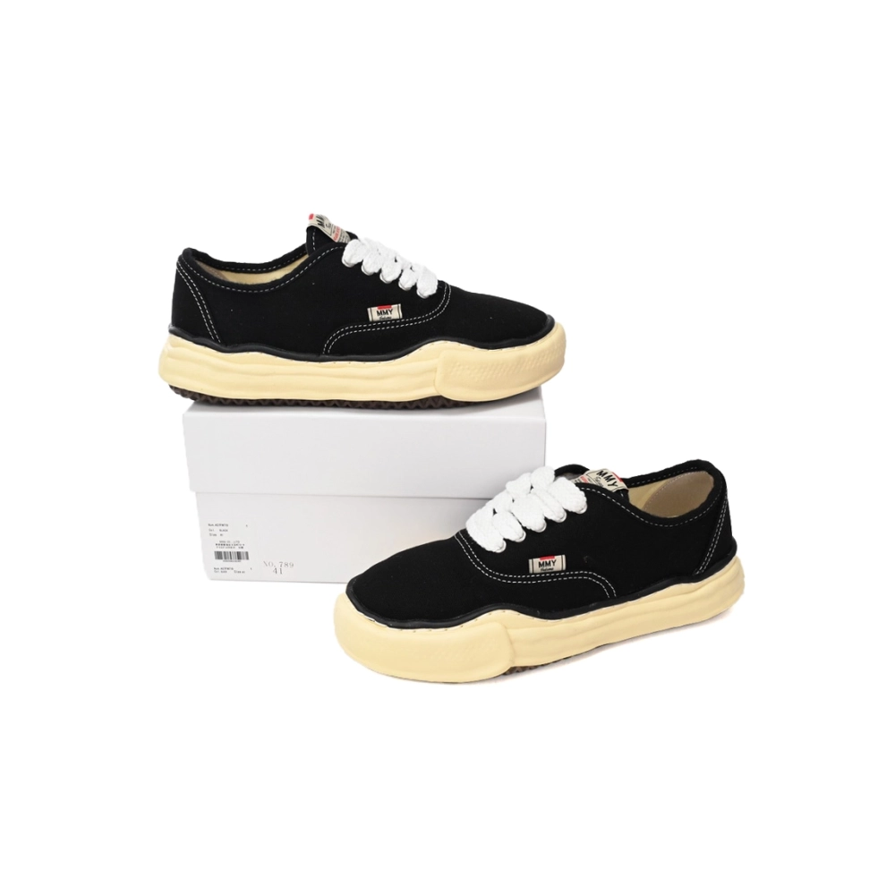 Mihara Yasuhiro Canvas Black And Vintage Yellow Sole A07FW719 NO.789