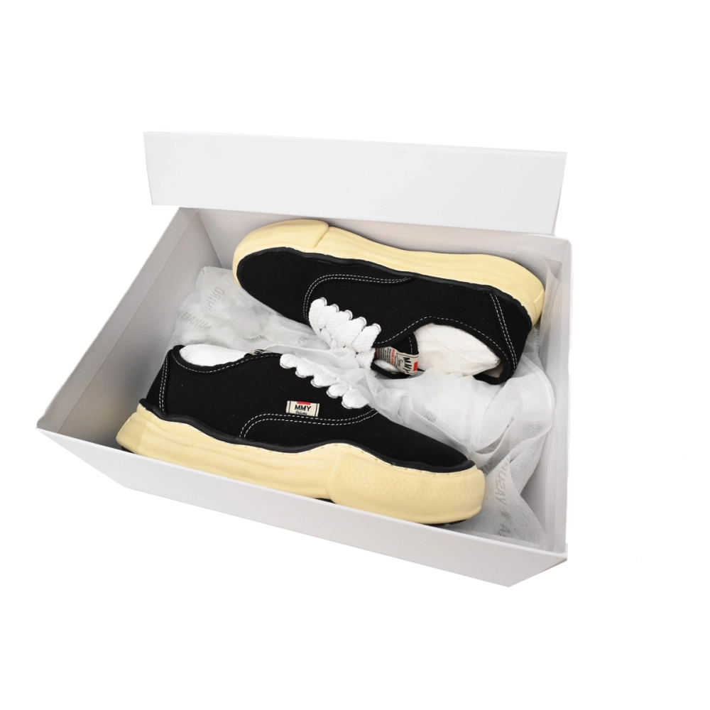 Mihara Yasuhiro Canvas Black And Vintage Yellow Sole A07FW719 NO.789