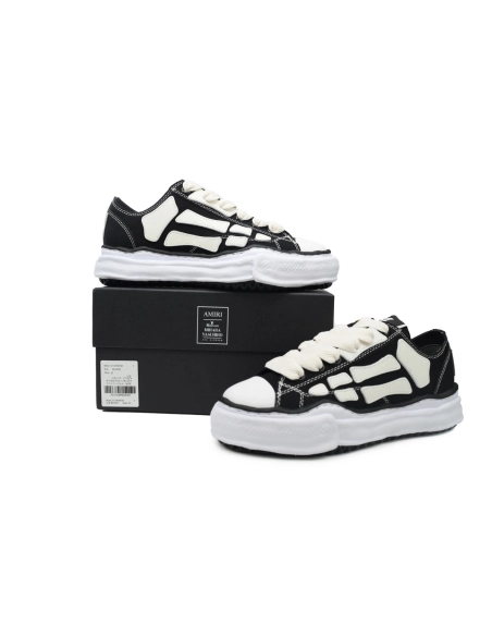Mihara Yasuhiro x Amiri MMY Bones Skel-Top Low Black AMFOSR1076-001