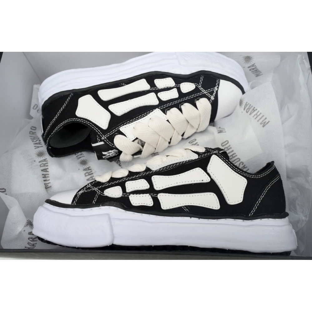 Mihara Yasuhiro x Amiri MMY Bones Skel-Top Low Black AMFOSR1076-001