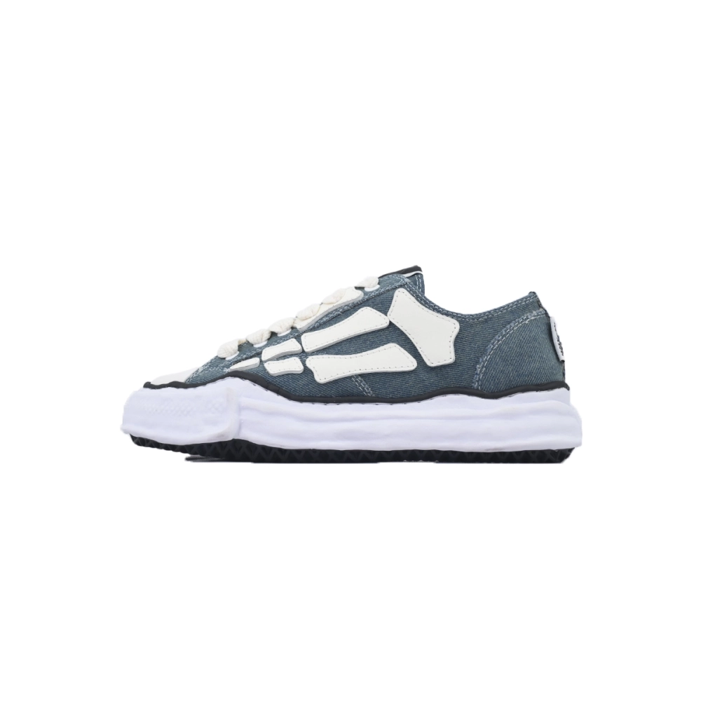 Maison Mihara Yasuhiro Alabaster x Amiri MMY Bones Skel-Top Low White Blue