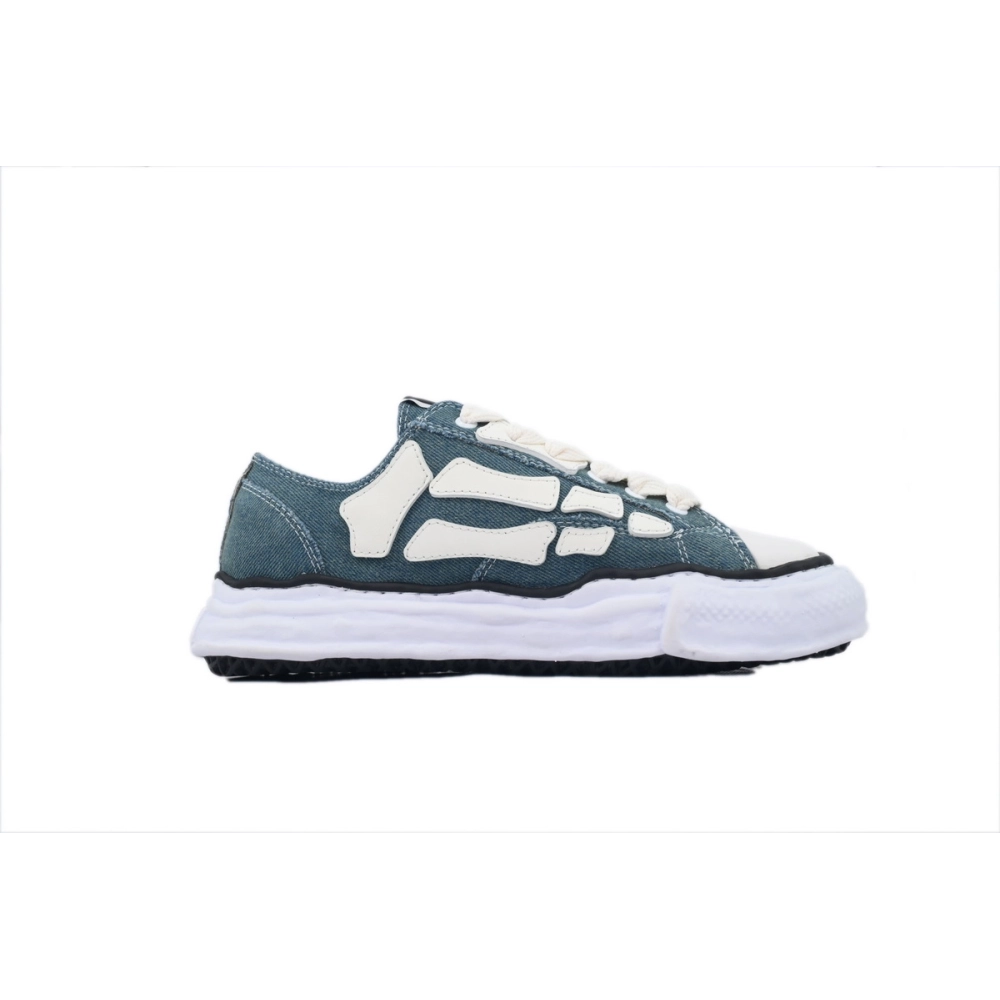 Maison Mihara Yasuhiro Alabaster x Amiri MMY Bones Skel-Top Low White Blue
