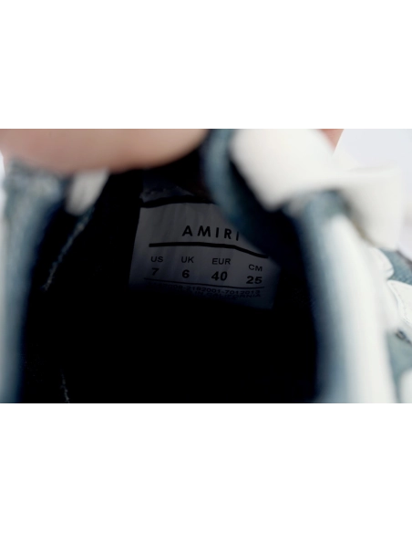 Maison Mihara Yasuhiro Alabaster x Amiri MMY Bones Skel-Top Low White Blue